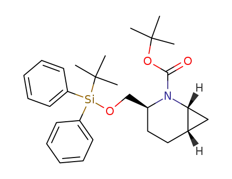 3-(tert-butyl-diphenylsilanyloxymethyl)-2-aza-bicyclo[4.1.0]heptane-2-carboxylic acid tert-butyl ester