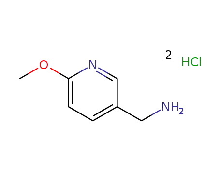 Molecular Structure of 169045-12-9 (C-(6-Methoxy-pyridin-3-yl)-MethylaMine hydrochloride)