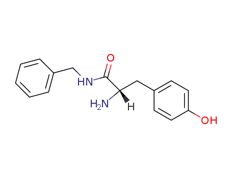 Molecular Structure of 40829-21-8 ((S)-2-amino-N-benzyl-3-(4-hydroxyphenyl)propanamide)
