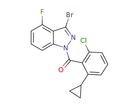 (3-bromo-4-fluoro-1H-indazol-1-yl)(2-chloro-6-cyclopropylphenyl)methanone