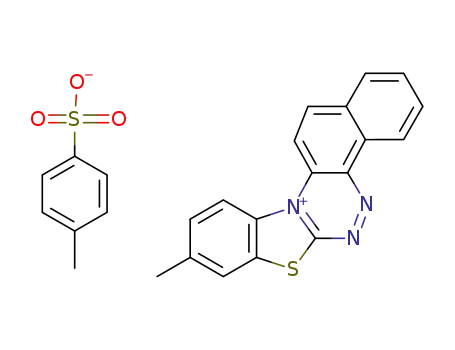 9-methylbenzo[4,5]thiazolo[2,3-c]naphtho[2,1-e][1,2,4]triazin-12-ium tosylate