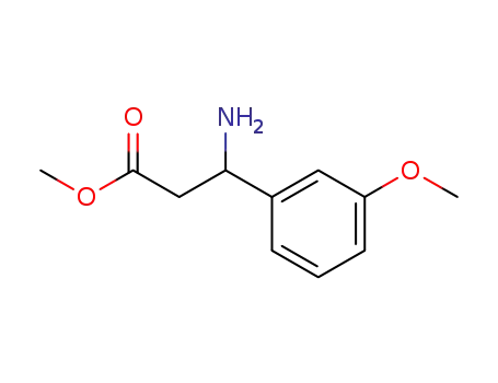 Molecular Structure of 933471-46-6 (METHYL (3S)-3-AMINO-3-(3-METHOXYPHENYL)PROPANOATE)