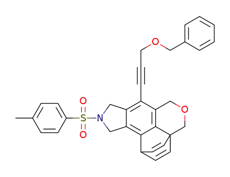 7-[3-(benzyloxy)prop-1-yn-1-yl]-9-tosyl-6,8,9,10-tetrahydro-1H,4H-1,3a-ethenoisochromeno[5,4-ef]isoindole