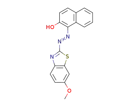 Molecular Structure of 5933-51-7 (2-Naphthalenol, 1-[(6-methoxy-2-benzothiazolyl)azo]-)