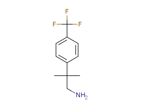 Molecular Structure of 1004282-76-1 (2-Methyl-2-[4-(trifluoromethyl)phenyl]propan-1-amine)
