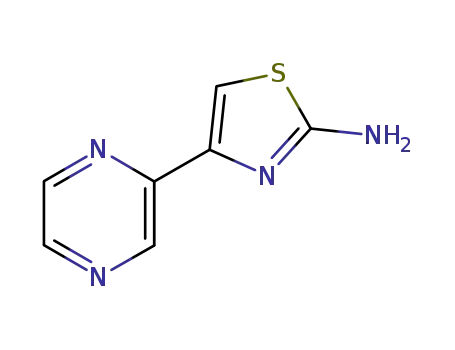 Molecular Structure of 19847-11-1 (4-(pyrazin-2-yl)thiazol-2-amine)