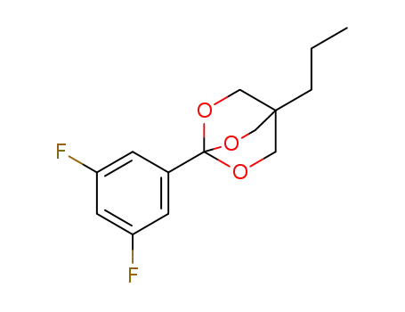 Molecular Structure of 1401904-32-2 (4-propyl-1-(3,5-difluorophenyl)-2,6,7-trioxabicyclo[2.2.2]octane)