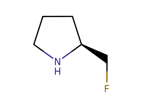 Molecular Structure of 460748-85-0 ((S)-2-(fluoroMethyl)pyrrolidine)