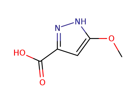Molecular Structure of 881693-06-7 (5-Methoxy-1H-pyrazole-3-carboxylic acid)