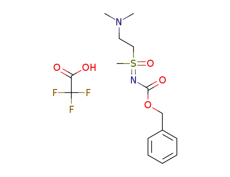 benzyl N-(2-dimethylaminoethylmethyloxo-λ<sup>6</sup>-sulfanylidene)carbamate trifluoroacetic acid