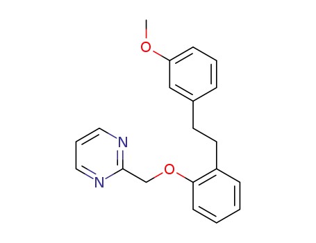 Molecular Structure of 1585206-25-2 (2-({2-[2-(3-methoxyphenyl)ethyl]phenoxy}methyl)pyrimidine)