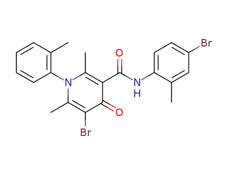 5-bromo-N-(4-bromo-2-methylphenyl)-2,6-dimethyl-4-oxo-1-(o-tolyl)-1,4-dihydropyridine-3-carboxamide