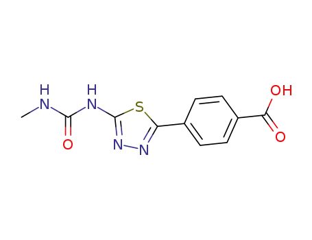4-[5-(3-methyl-ureido)-[1,3,4]thiadiazol-2-yl]-benzoic acid