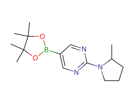 (+/-)-2-(2-methylpyrrolidin-1-yl)-5-(4,4,5,5-tetramethyl-1,3,2-dioxaborolan-2-yl)pyrimidine