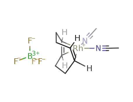 Molecular Structure of 32679-02-0 (BIS(ACETONITRILE)(1,5-CYCLOOCTADIENE)RHODIUM(I) TETRAFLUOROBORATE)