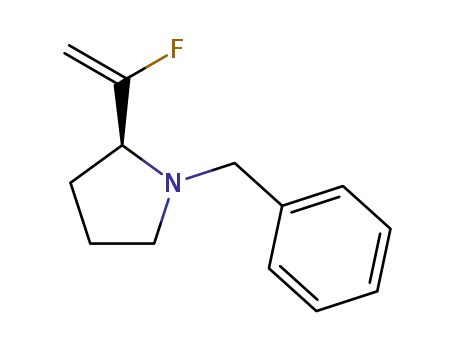Molecular Structure of 1448295-71-3 ((S)-1-benzyl-2-(1-fluorovinyl)pyrrolidine)