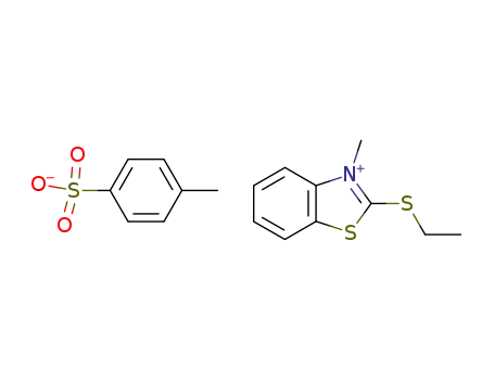 Molecular Structure of 70591-60-5 (2-ethylsulfanyl-3-methyl-benzothiazolium; toluene-4-sulfonate)