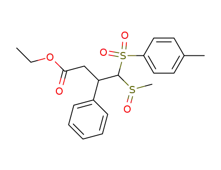 4-Methanesulfinyl-3-phenyl-4-(toluene-4-sulfonyl)-butyric acid ethyl ester