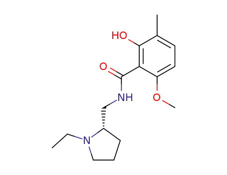 Benzamide,
N-[[(2S)-1-ethyl-2-pyrrolidinyl]methyl]-2-hydroxy-6-methoxy-3-methyl-