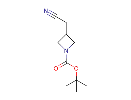 Molecular Structure of 142253-58-5 (1-Boc-3-(cyanomethyl)azetidine)