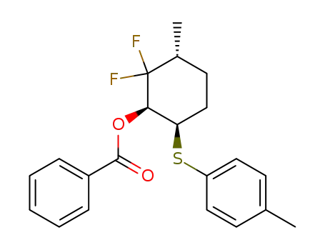 (1S,3R,6R)-2,2-Difluoro-3-methyl-6-<(4-methylphenyl)thio>cyclohexyl benzoate