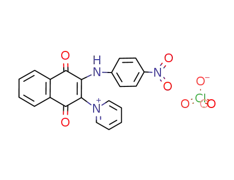 2-(4-nitroanilino)-1,4-naphthoquinone-3-pyridinium perchlorate
