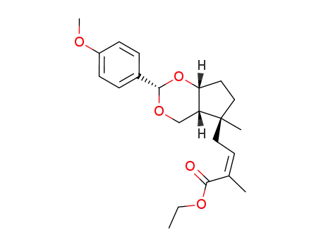 (Z)-4-[(2S,4aR,5S,7aR)-2-(4-Methoxy-phenyl)-5-methyl-hexahydro-cyclopenta[1,3]dioxin-5-yl]-2-methyl-but-2-enoic acid ethyl ester