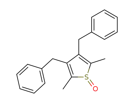 Molecular Structure of 178875-14-4 (Thiophene, 2,5-dimethyl-3,4-bis(phenylmethyl)-, 1-oxide)