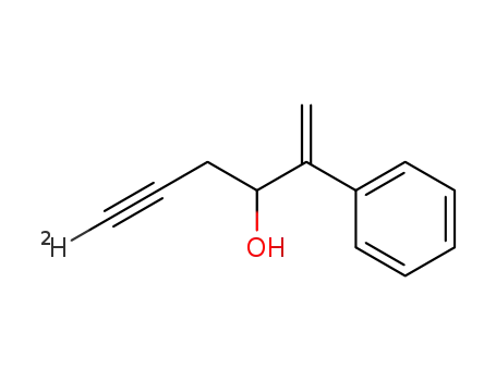 2-phenyl-1-hexen-5-yn-3-ol-6-d