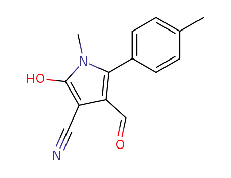 1H-Pyrrole-3-carbonitrile,
4-formyl-2-hydroxy-1-methyl-5-(4-methylphenyl)-