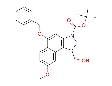5-(benzyloxy)-3-(tert-butyloxycarbonyl)-1-(hydroxymethyl)-8-methoxy-1,2-dihydro-3H-benz<e>indole