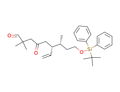 6-[3-(<i>tert</i>-butyl-diphenyl-silanyloxy)-1-methyl-propyl]-2,2-dimethyl-4-oxo-oct-7-enal