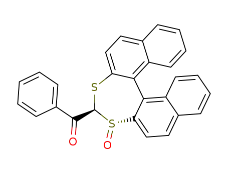 2-Benzoylbinaphtho<2,1-d:1',2'-f><1,3>dithiepine S-oxide