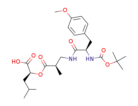 (S)-2-{(R)-3-[(R)-2-tert-Butoxycarbonylamino-3-(4-methoxy-phenyl)-propionylamino]-2-methyl-propionyloxy}-4-methyl-pentanoic acid