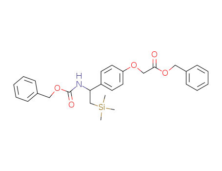 [4-(1-Benzyloxycarbonylamino-2-trimethylsilanyl-ethyl)-phenoxy]-acetic acid benzyl ester