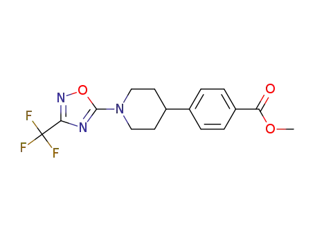 methyl 4-[1-[3-(trifluoromethyl)-1,2,4-oxadiazol-5-yl]-4-piperidyl]benzoate