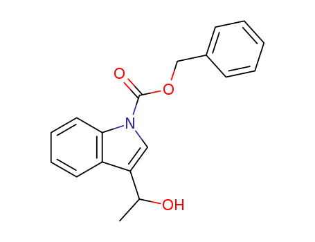 1H-Indole-1-carboxylic acid, 3-(1-hydroxyethyl)-, phenylmethyl ester