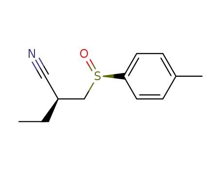 (S)-2-((R)-Toluene-4-sulfinylmethyl)-butyronitrile