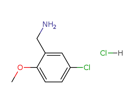 Molecular Structure of 350480-55-6 ((5-Chloro-2-Methoxyphenyl)MethanaMine hydrochloride)
