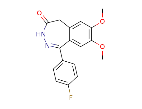 4H-2,3-Benzodiazepin-4-one,
1-(4-fluorophenyl)-3,5-dihydro-7,8-dimethoxy-