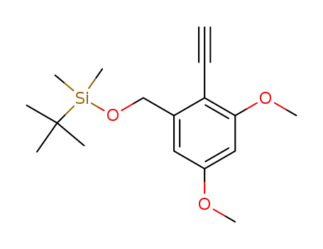 2,4-dimethoxy-6-<<(tert-butyldimethylsilyl)oxy>methyl>ethynylbenzene