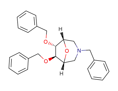 <1R-(6-endo,7-exo)>-6,7-di-O-benzyl-3-benzyl-8-oxa-3-azabicyclo-<3.2.1>-octane-6,7-diol