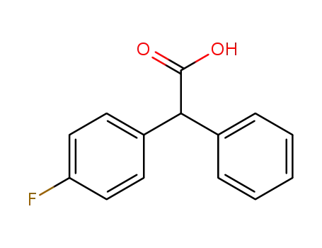 Molecular Structure of 723-69-3 (2-(4-FLUOROPHENYL)-2-PHENYLACETIC ACID)