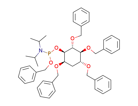 Diisopropyl-phosphoramidous acid benzyl ester (1R,2R,3S,4R,6R)-2,3,4,6-tetrakis-benzyloxy-cyclohexyl ester
