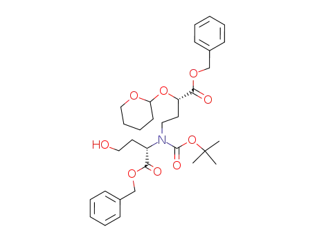 (S)-2-{[(S)-3-Benzyloxycarbonyl-3-(tetrahydro-pyran-2-yloxy)-propyl]-tert-butoxycarbonyl-amino}-4-hydroxy-butyric acid benzyl ester