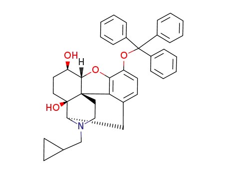 17-(cyclopropylmethyl)-3-(triphenylmethoxy)-4,5α-epoxy-6β,14-dihydroxymorphinan