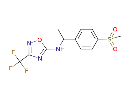 N-[1-(4-methylsulfonylphenyl)ethyl]-3-(trifluoromethyl)-1,2,4-oxadiazol-5-amine