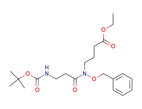 ethyl 4-<N-benzyloxy-3-(t-butoxycarbonylamino)propanamido>-butanoate