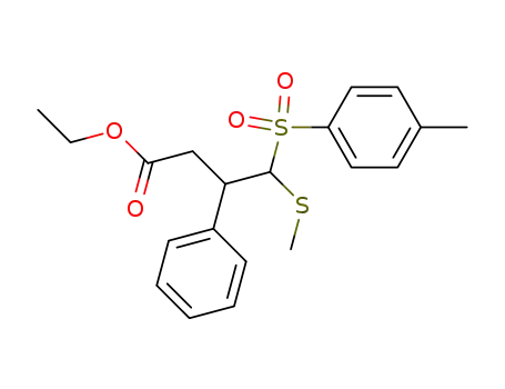 4-Methylsulfanyl-3-phenyl-4-(toluene-4-sulfonyl)-butyric acid ethyl ester