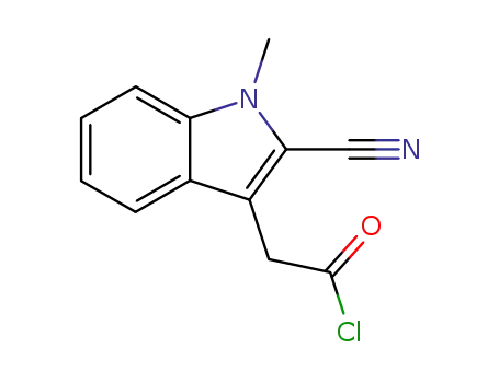 (2-cyano-1-methyl-1<i>H</i>-indol-3-yl)-acetyl chloride